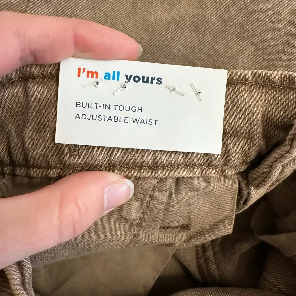 Old Navy‎ Baggy Carpenter Jeans Kids’ Size 7, Light Brown Wash, 100% Cotton, NWT